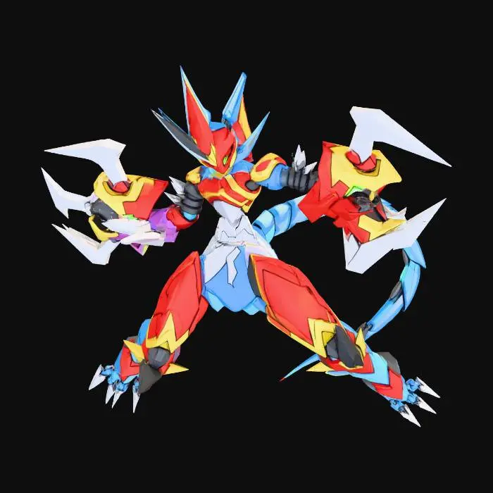 3D model for Flamedramon Ignite