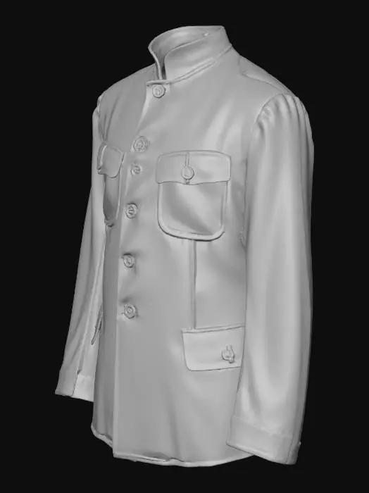 3D model for Military-Inspired Blazer