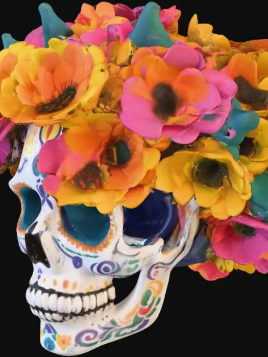 3D model for Mexican day of the dead inspired human skull