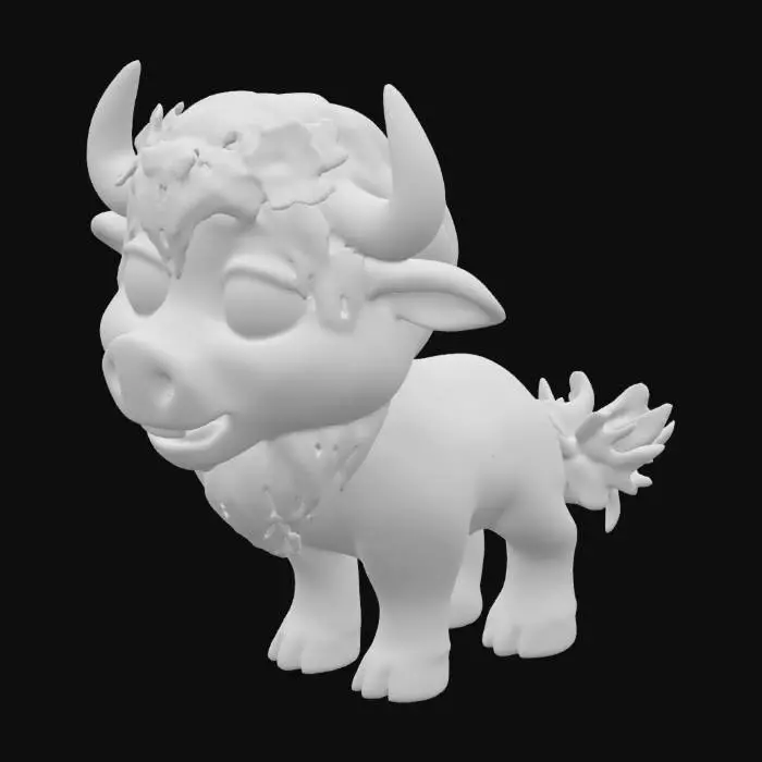 3D model for Disney inspired highland cow