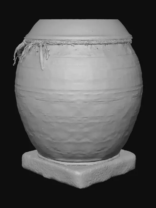 3D model for Earthenware Vessel on Stone Base