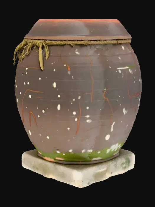 3D model for Earthenware Vessel on Stone Base
