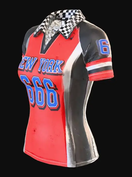 3D model for New York 666 Racing Jersey