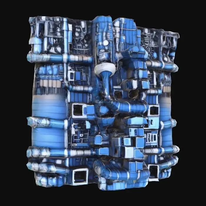 3D model for Tower of Blue Windows