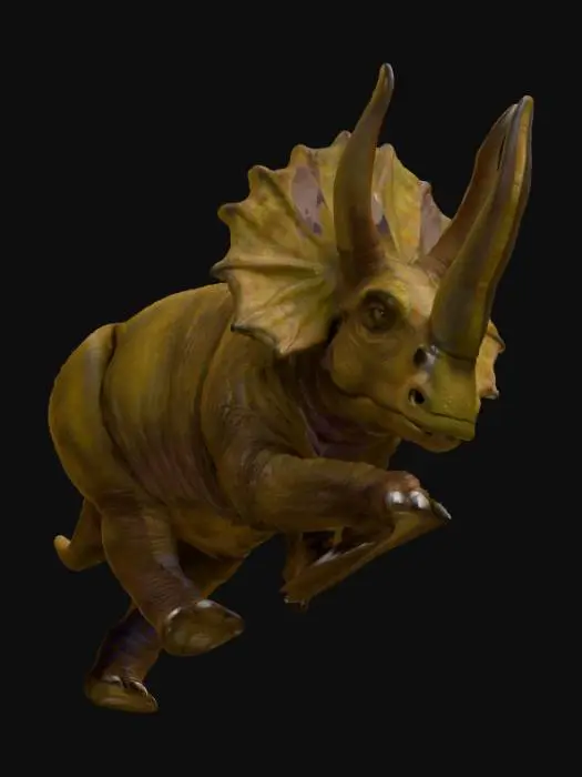 3D model for трицератопс, реалистичный