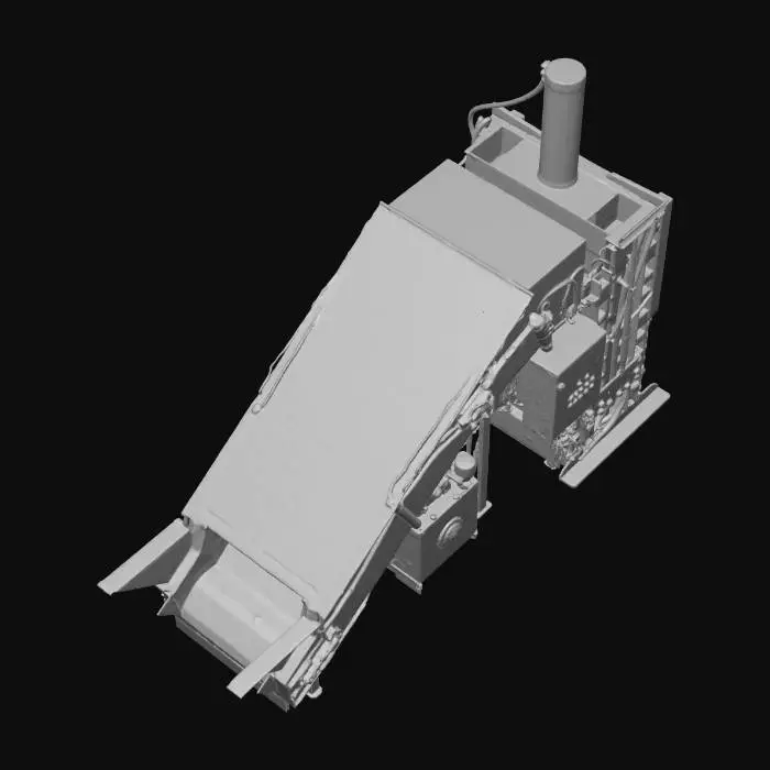3D model for Blue Industrial Baler