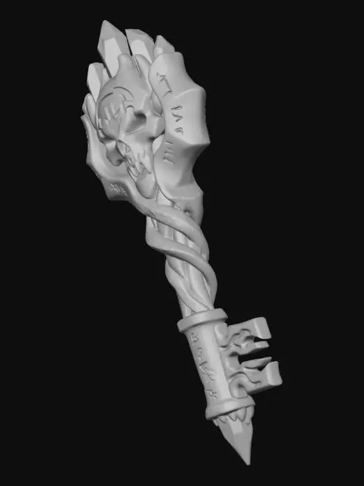 3D model for Mystic Skull Scepter