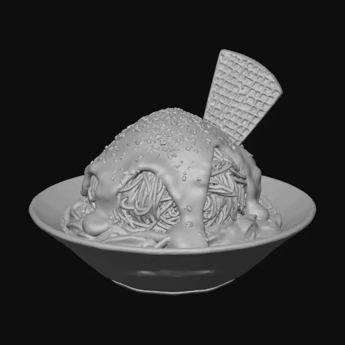 3D model for Spaghetti Ice Cream Delight
