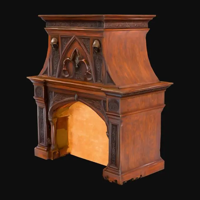 3D model for Edgar Allen Poe chimmey hood