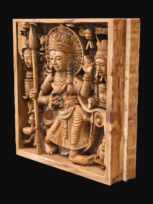 3D model for Divine Stone Relief Artwork