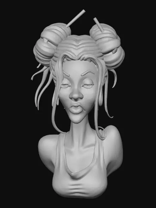 3D model for Chopstick Bun Attitude