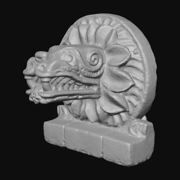 3D model for Serpent Stone Sculpture