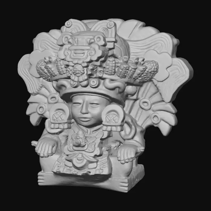 3D model for Aztec Deity Statue