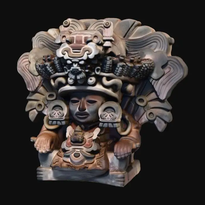 3D model for Aztec Deity Statue