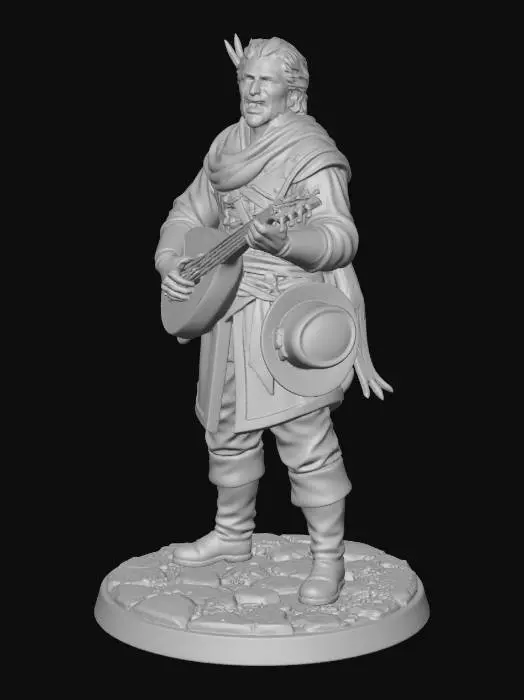 3D model for Wandering Bard of the Stone Road