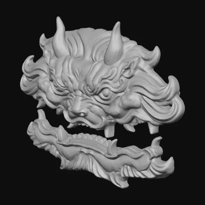 3D model for Dragon Mask Design