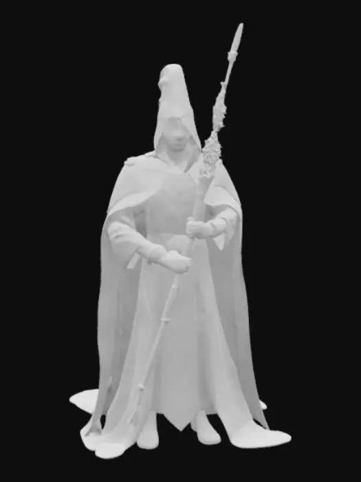 3D model for intenta hacer el personaje completo de dota 2 rubick equipado todo el set arcano pero de forma humanoide o mas realista