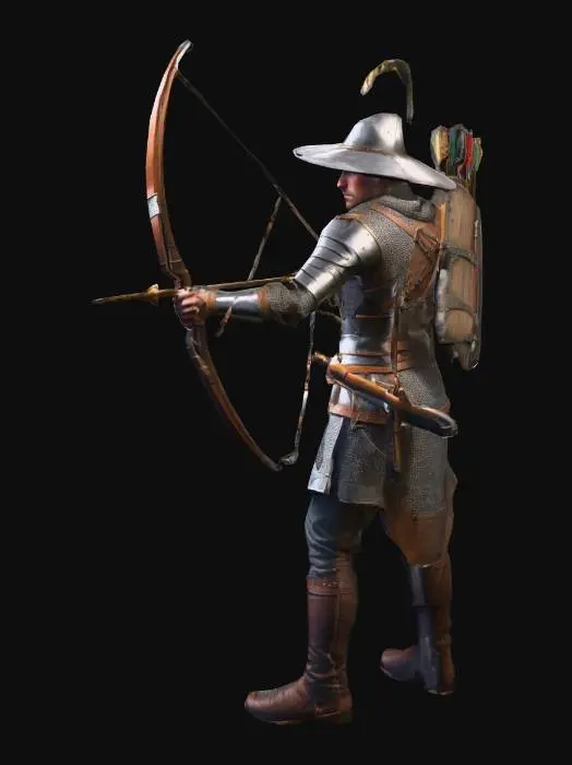 3D model for un arquero medieval elite