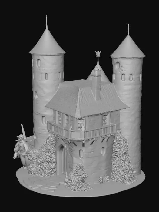 3D model for Medieval Fortress