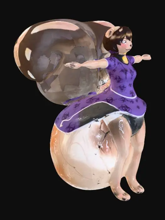 3D model for Surprised Skunk in Action