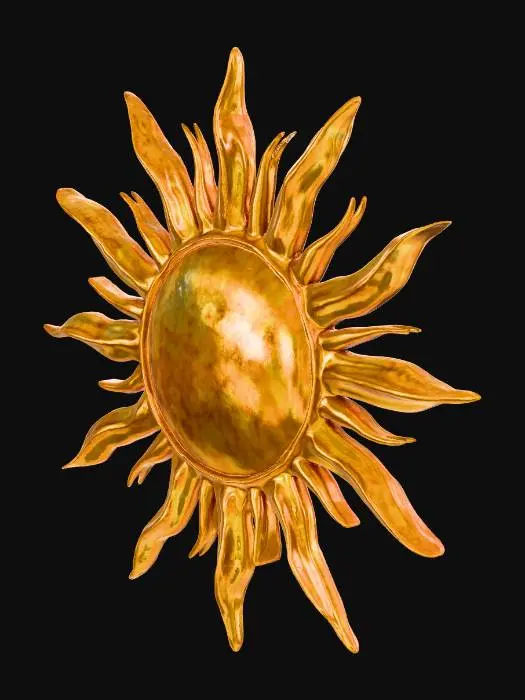 3D model for Golden Sunburst
