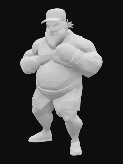 3D model for Boxing Grandpa