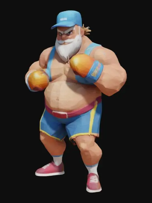 3D model for Boxing Grandpa