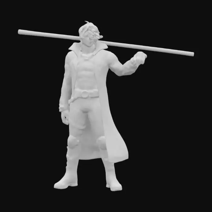 3D model for Gambit Character Drawing