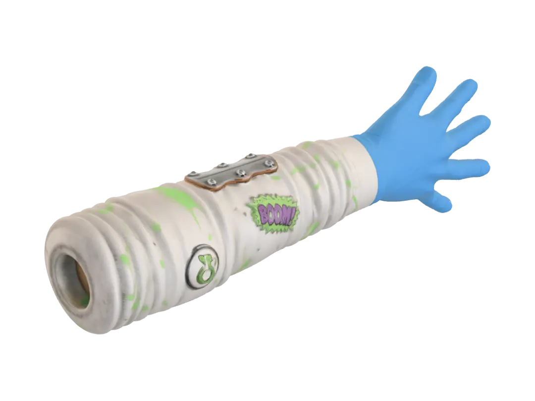 Tactical FPS Right Arm 60k Quad 3D model, vytvořený pomocí AI