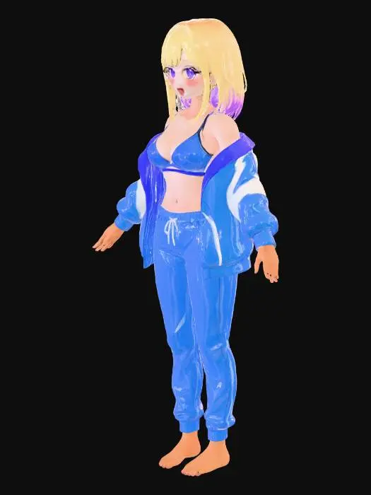 3D model for Athletic Anime Charm