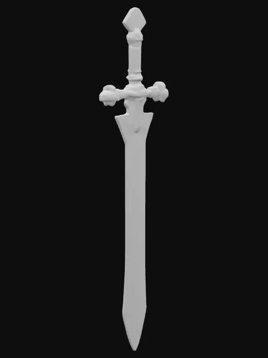 3D model for Средневековый большой меч