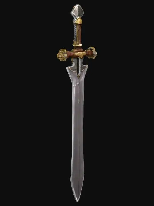 3D model for Средневековый большой меч