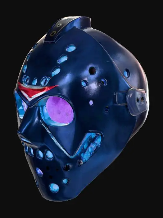 3D model for make me a jason vorhees mask in a cyberpunk style