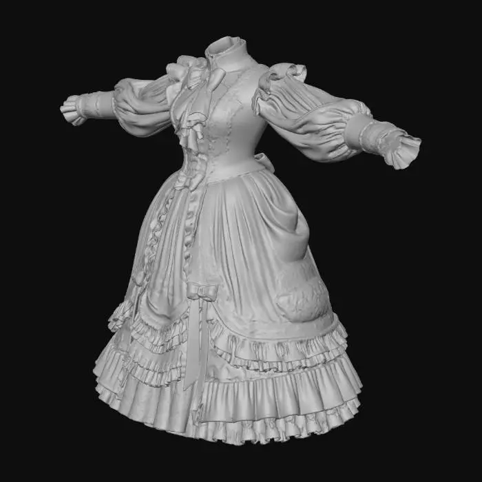 3D model for Crimson Velvet Rococo