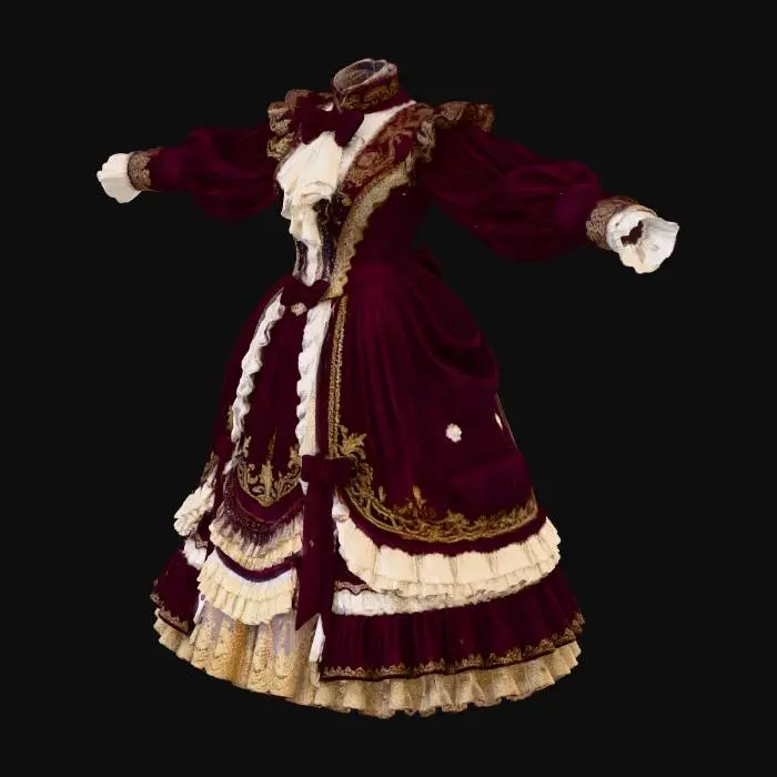 3D model for Crimson Velvet Rococo