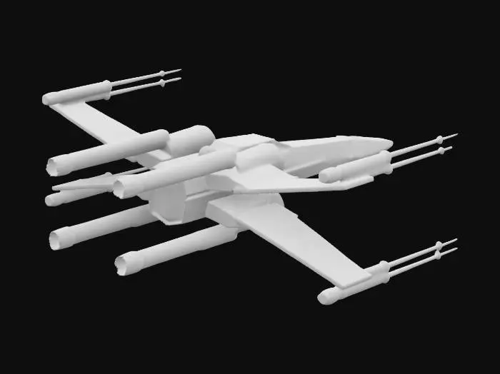 3D model for star wars x-wing spaceship
