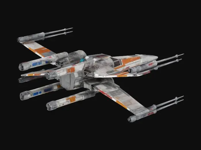 3D model for star wars x-wing spaceship