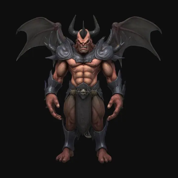 3D model for evil boss, strong, mean, angry