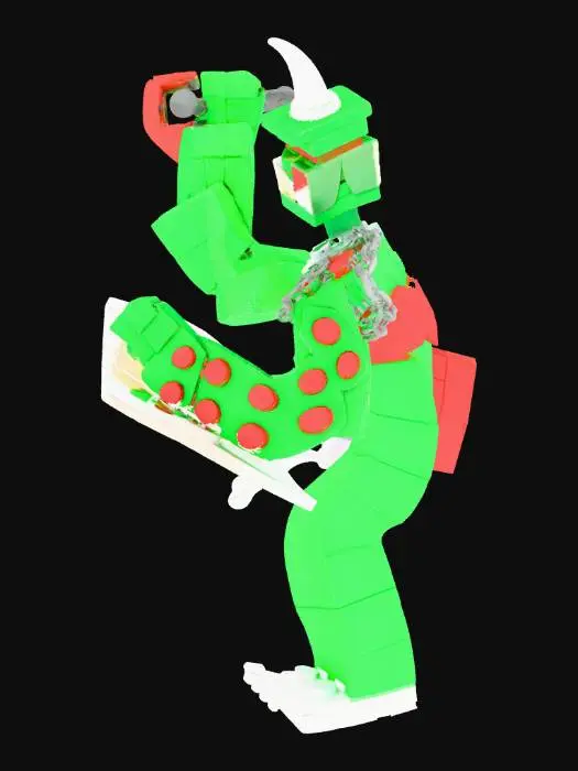 3D model for Lego Goblin Warrior