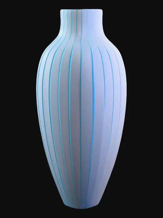 3D model for 1 vase de 20 centimètres de hauteur et 10 centimètres de large avec une forme futuriste imprimable en 3d et fichier en stl