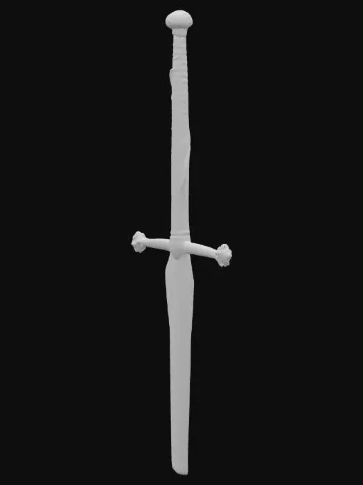 3D model for Flaming Sword in Stone