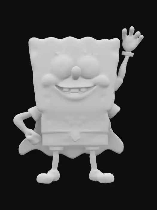 3D model for spongpop mixed spider man character 