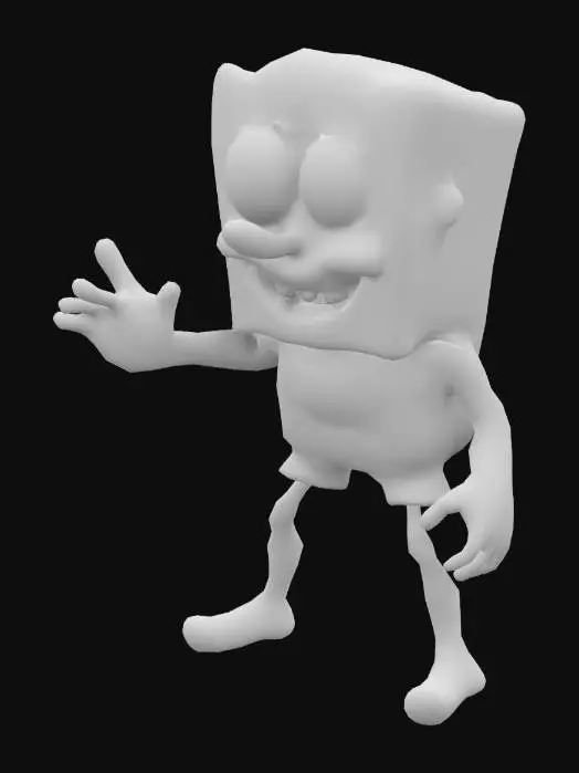 3D model for spongpop mixed spider man character 