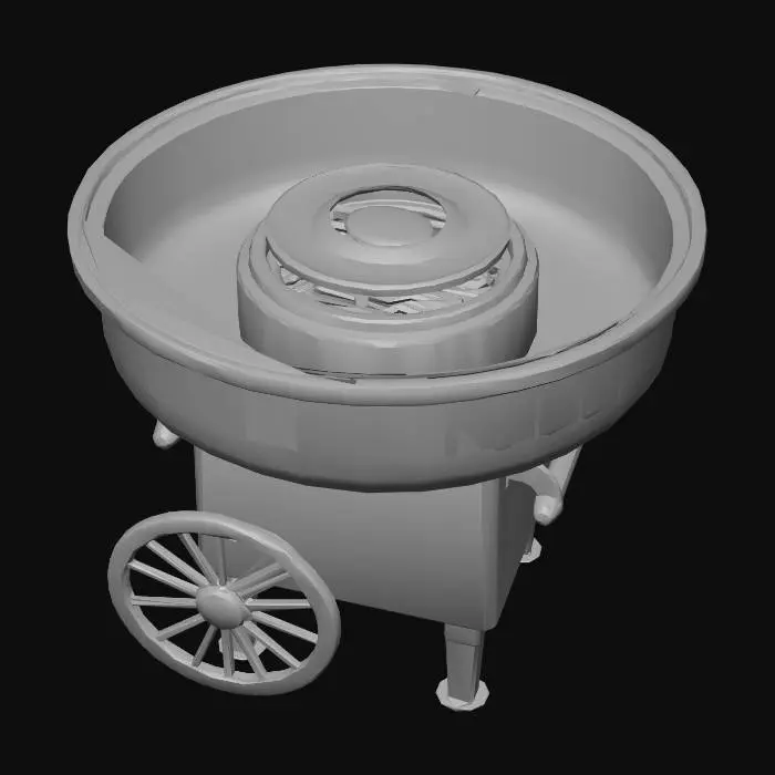 3D model for Vintage Red Cotton Candy Maker