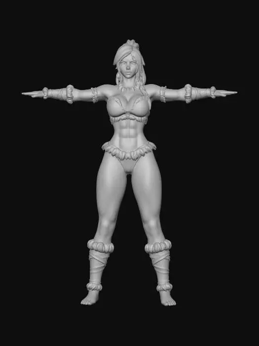 3D model for Warrior Woman