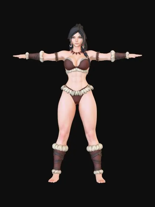 3D model for Warrior Woman