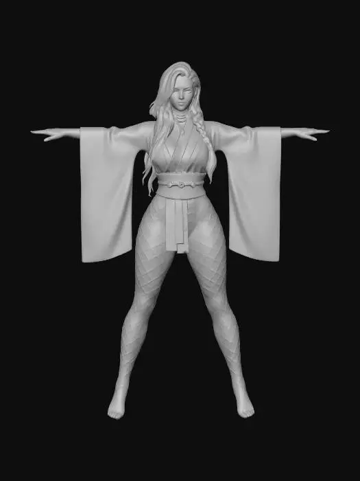 3D model for Mystical Warrior