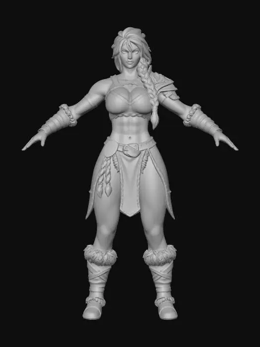 3D model for Warrior Heroine