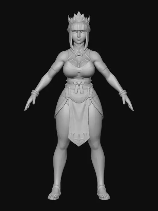 3D model for Warrior Queen