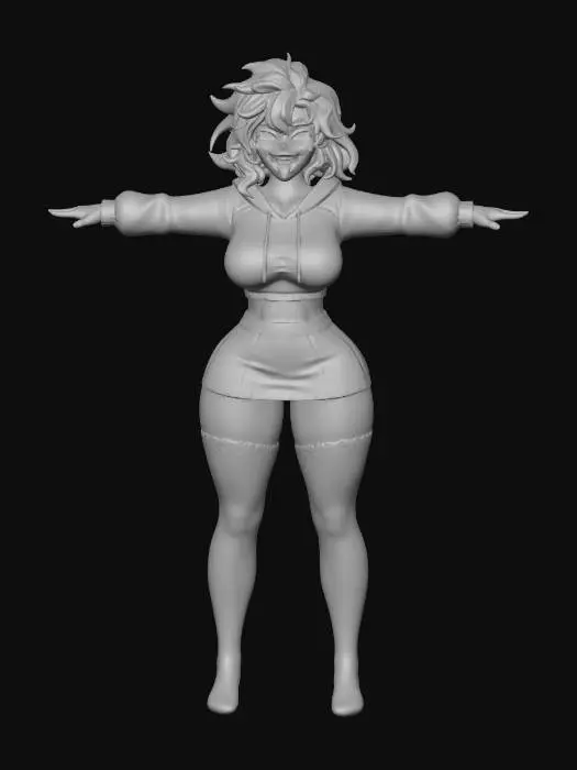 3D model for Green Girl